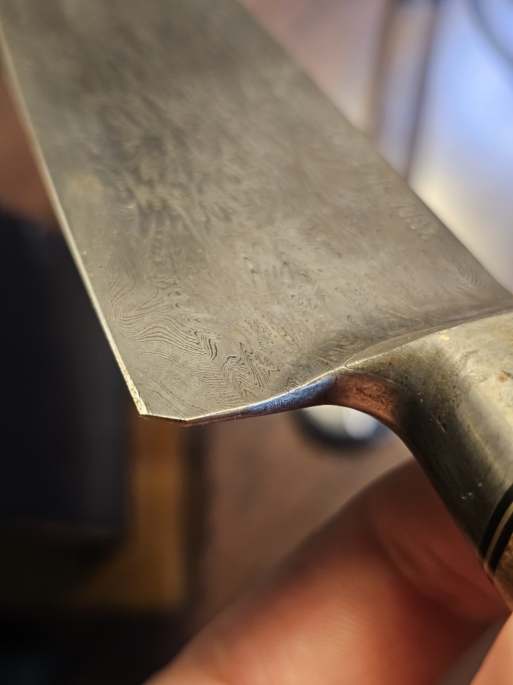 200mm C. Luis Pina dama & wrought gyuto/line slicer