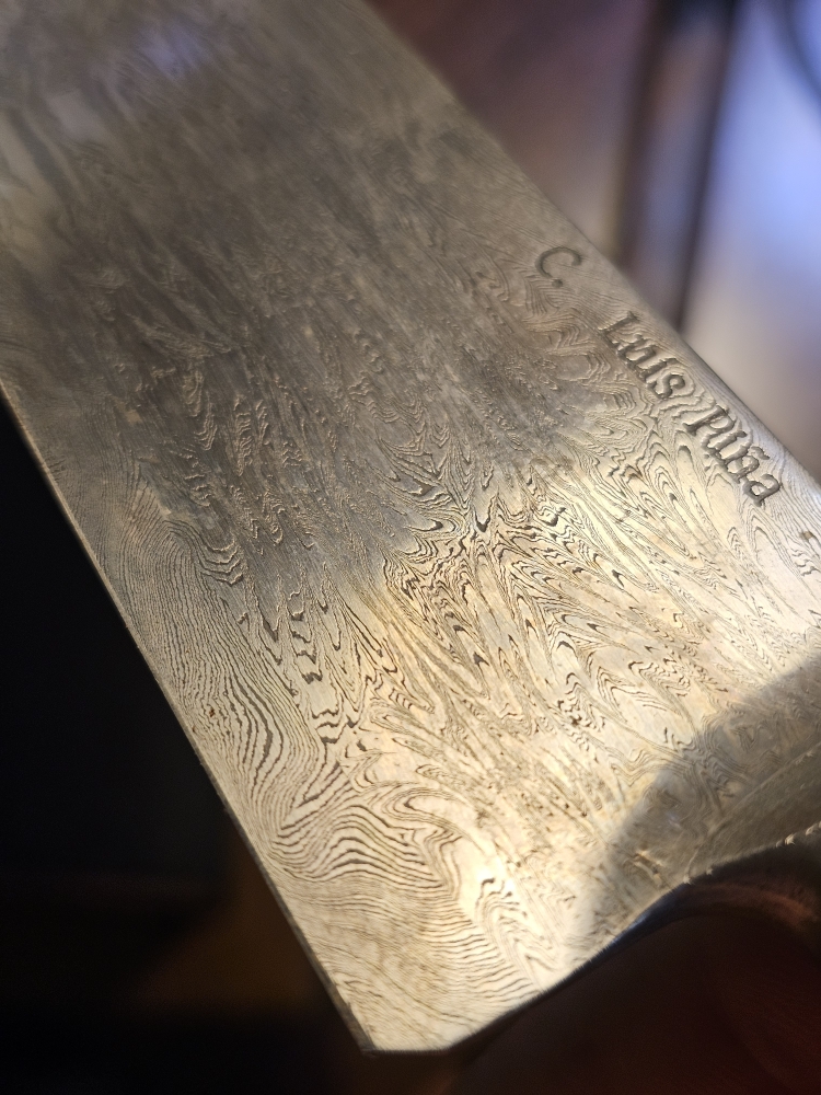 200mm C. Luis Pina dama & wrought gyuto/line slicer