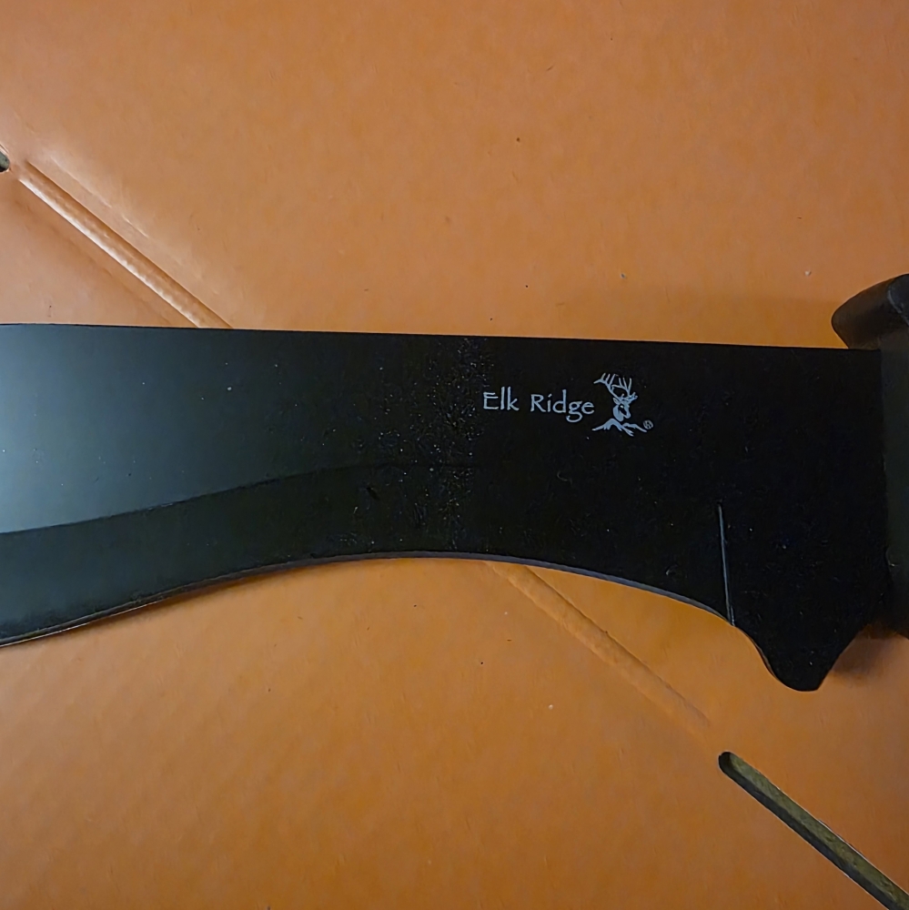 Elk Ridge ER-521 Kukri Fixed Blade Knife w/ Nylon Sheath – 440 Stainless – Black