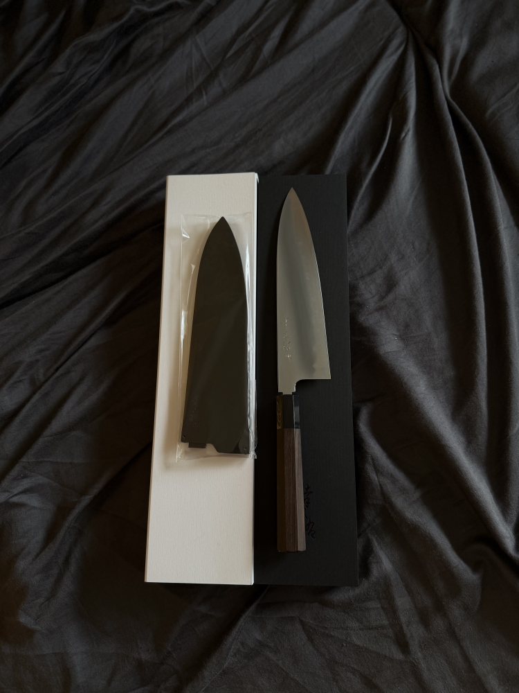 Konosuke BY Gyuto 225m and JNS Tanak Kiritsuke Sujihiki 260mm