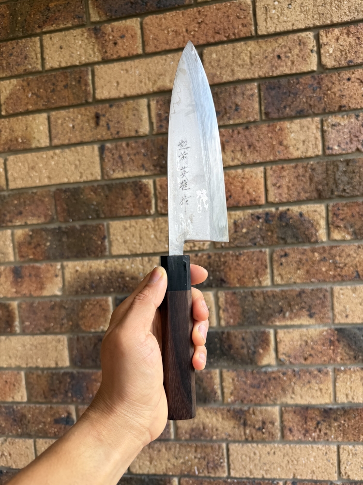 Shigefusa Kasumi Yanagiba 300mm and Kitaoka White 1 Damascus Deba 180mm