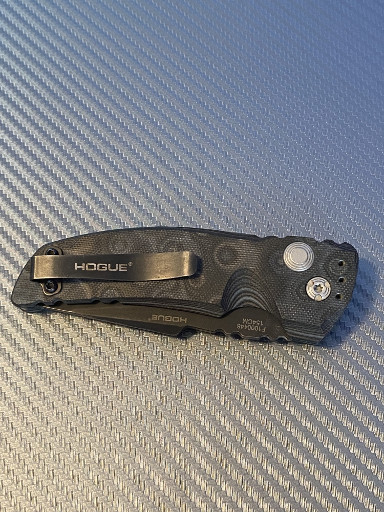 Sig Sauer Hogue Knives EX-A01 Knife Tanto Black G10 (3.5\" Black)