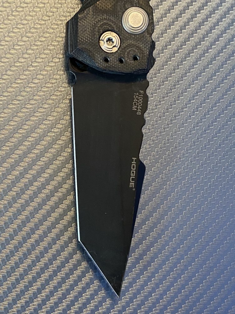 Sig Sauer Hogue Knives EX-A01 Knife Tanto Black G10 (3.5\" Black)