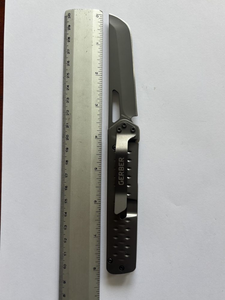 Gerber Quadrant Folding Knife – Olive Aluminum Handle, Satin Sheepsfoot Blade, Frame Lock