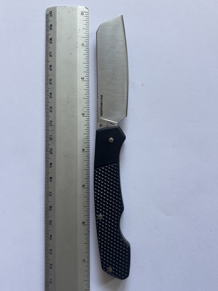 Kershaw 2022 Promo Knife – Wharncliffe Blade, Textured Black Handle, Limited Edition