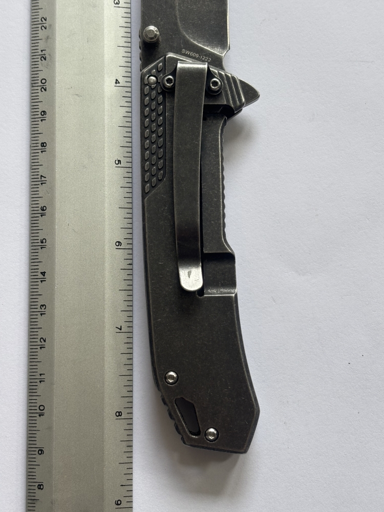 Smith & Wesson SW609-1222 Tactical Folding Knife – 3.75” Stainless Blade, EDC Clip Folder