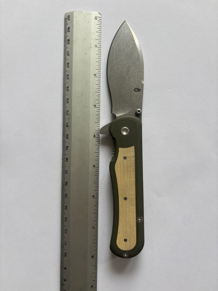 Gerber Confidant Folding Knife – Nessmuk Drop-Point, G-10/Bamboo Inlay, Liner Lock