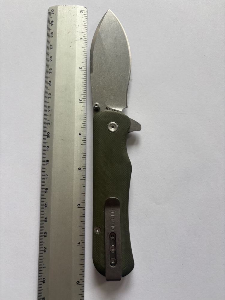 Gerber Confidant Folding Knife – Nessmuk Drop-Point, G-10/Bamboo Inlay, Liner Lock