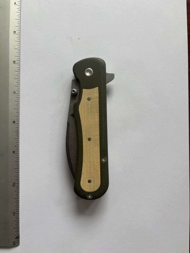 Gerber Confidant Folding Knife – Nessmuk Drop-Point, G-10/Bamboo Inlay, Liner Lock