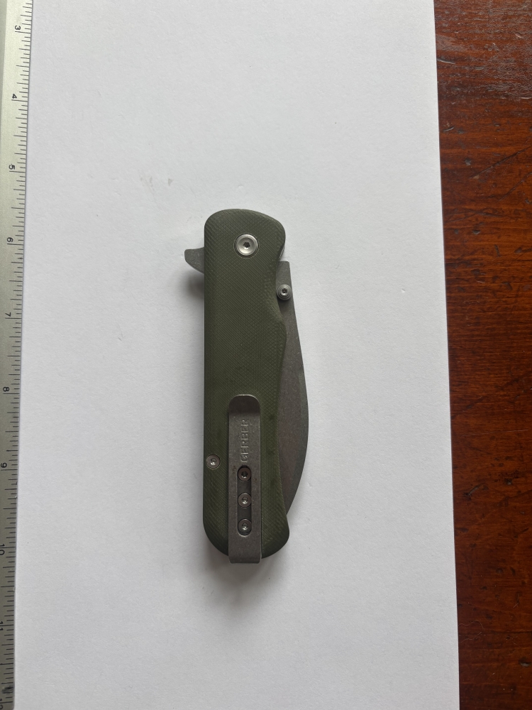 Gerber Confidant Folding Knife – Nessmuk Drop-Point, G-10/Bamboo Inlay, Liner Lock