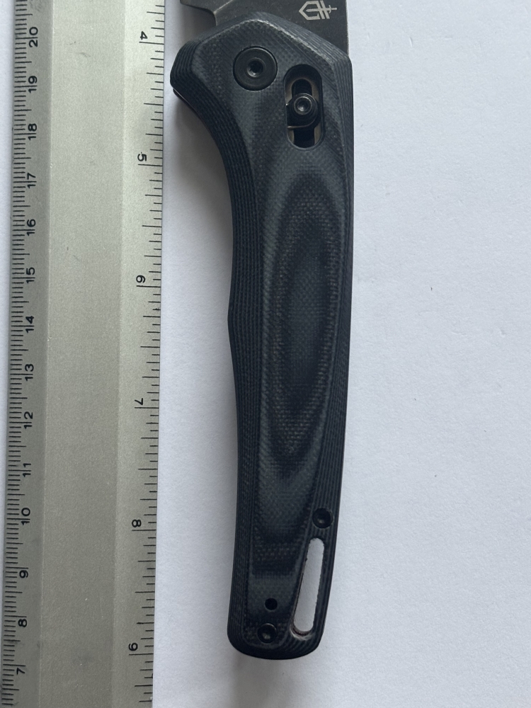 Gerber Fuse Black Stonewash Folding Knife – G-10 Handle, Manual Open, Axis Lock, Near-Mint Condition