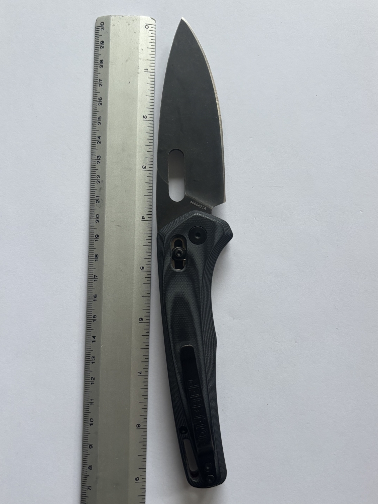 Gerber Fuse Black Stonewash Folding Knife – G-10 Handle, Manual Open, Axis Lock, Near-Mint Condition