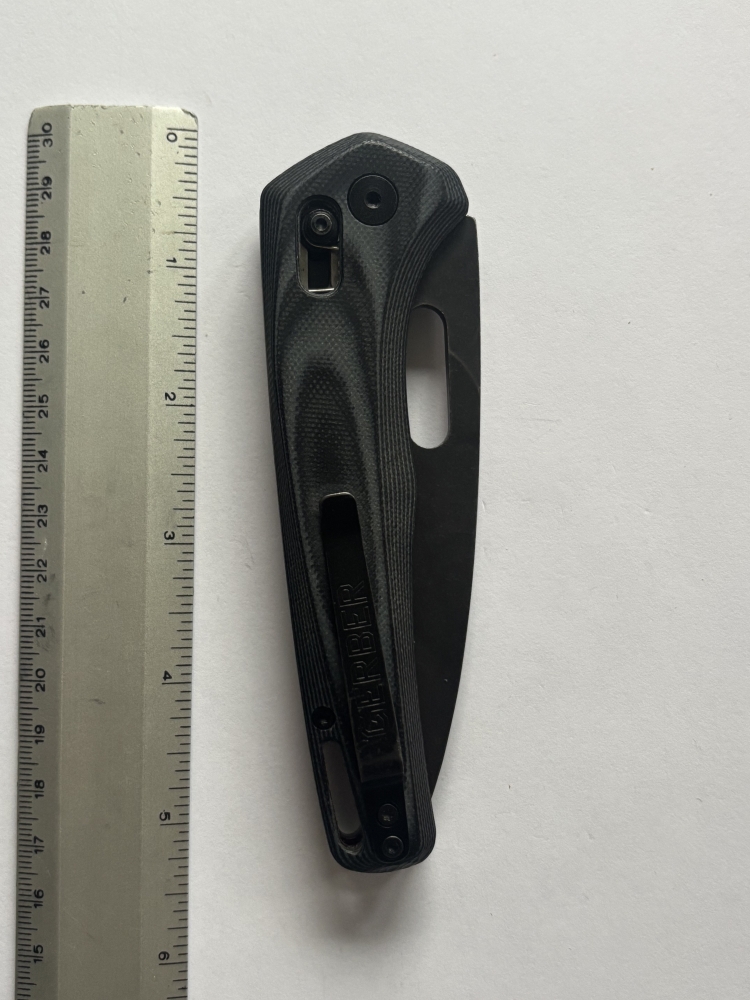 Gerber Fuse Black Stonewash Folding Knife – G-10 Handle, Manual Open, Axis Lock, Near-Mint Condition