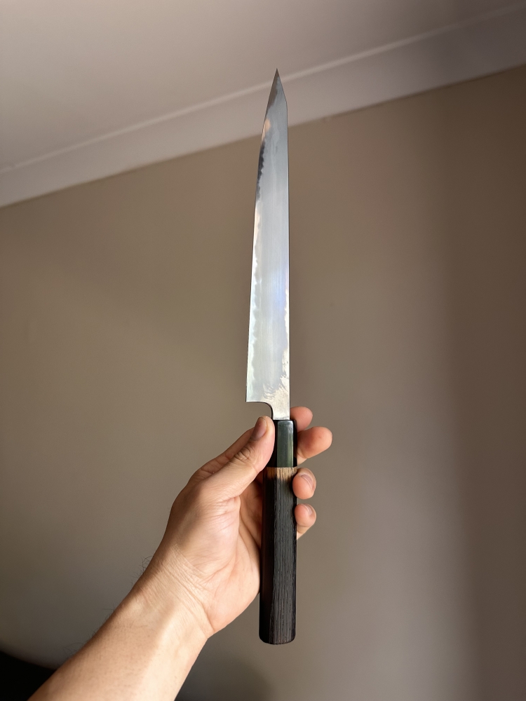 Konosuke BY Gyuto 225m and JNS Tanak Kiritsuke Sujihiki 260mm