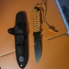 UST ParaKnife 4.0 Fixed Blade Survival Knife – Black Oxide – Orange Paracord Handle w/ Sheath