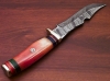 New 10\" Damascus Hunting Knife, Camel Bone Handle, Brass Guard