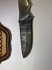 Aluminum and Damascus 8.5” custom knife 