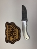 Aluminum and Damascus 8.5” custom knife 