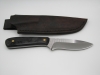 drop point utility blade 1095 high carbon steel with a carbon-fiber epoxy handle