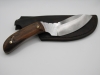1095 high carbon steel cad belt knife esk knife with a natural wood handle