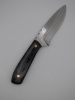 drop point utility blade 1095 high carbon steel with a carbon-fiber epoxy handle