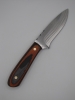 drop point utility knife 1095 highcarbon steel with a orange an black dymalux handle