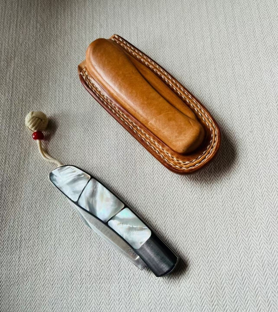 Handcrafted Molding Leather Knife Sheath
