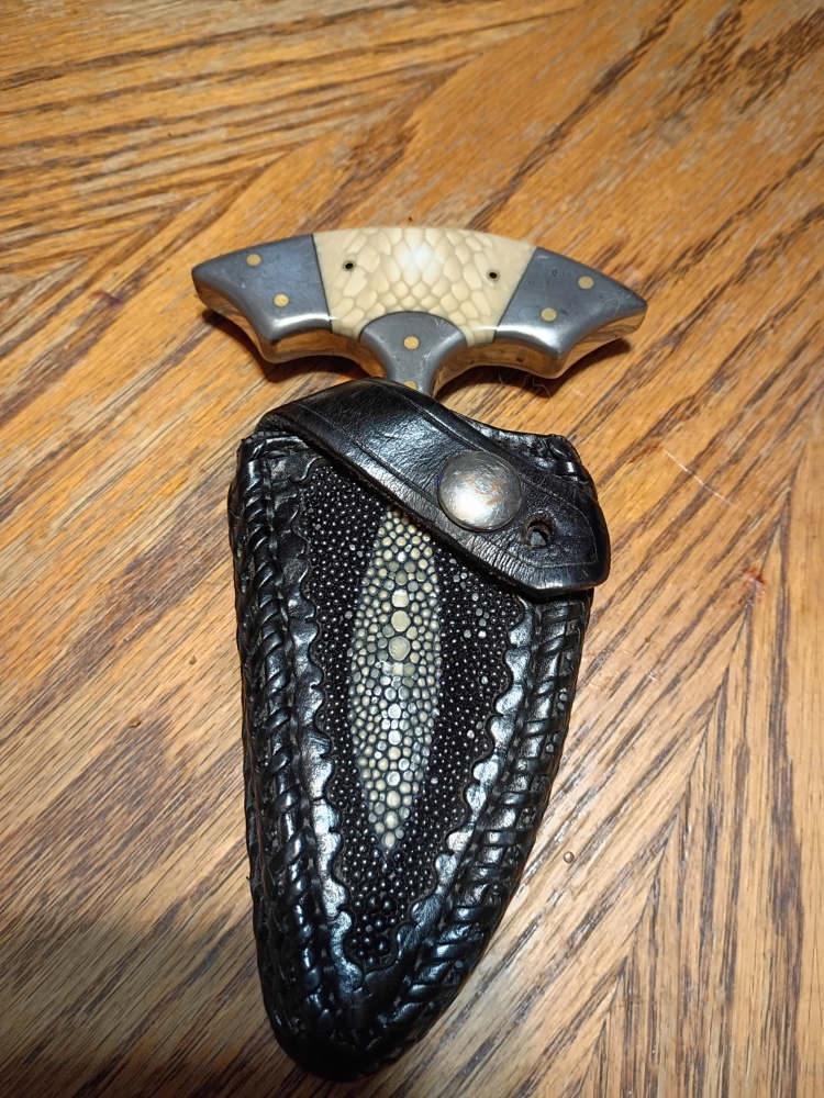 Push blade for skinning and other needs