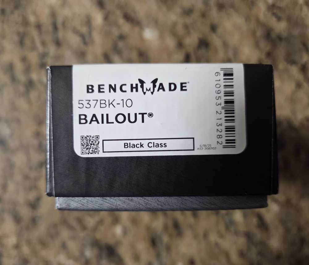 Benchmade Bailout (537BK-10)-New!