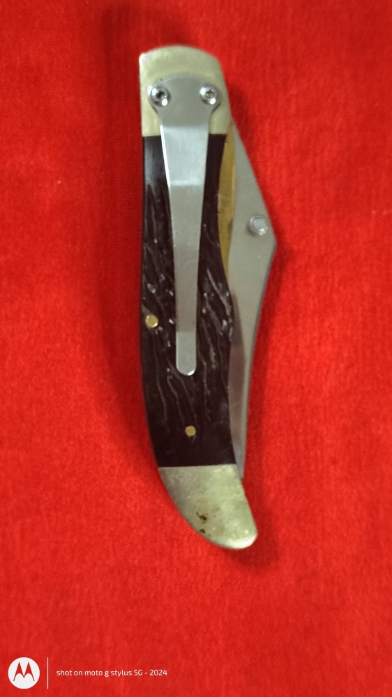 Remington Lockback Folding Knife – Thumb Stud, Jigged Handle, Stainless Blade 