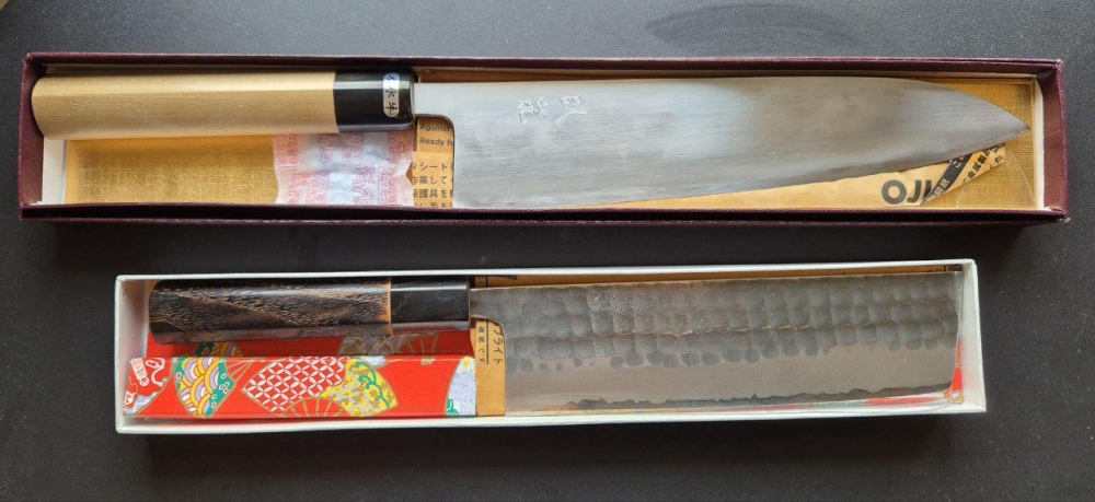 Toyama Gyuto and Wakui Nakiri