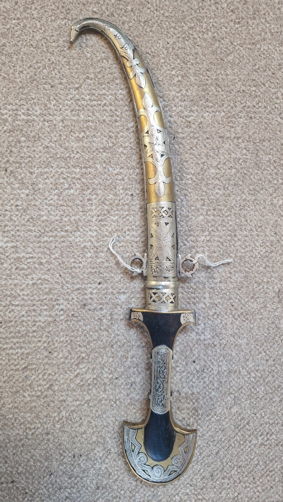 Moroccan handmade curved knife