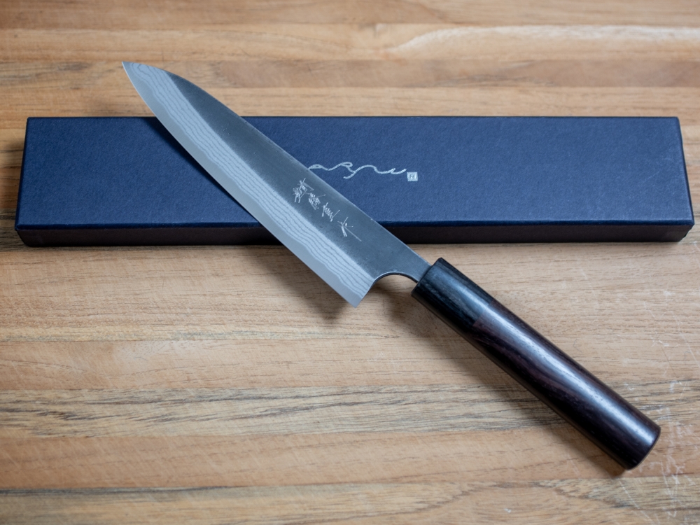 Anryu RARE Signed White #2 KU Dam Petty 150mm BNIB Japanese Chef's Knife