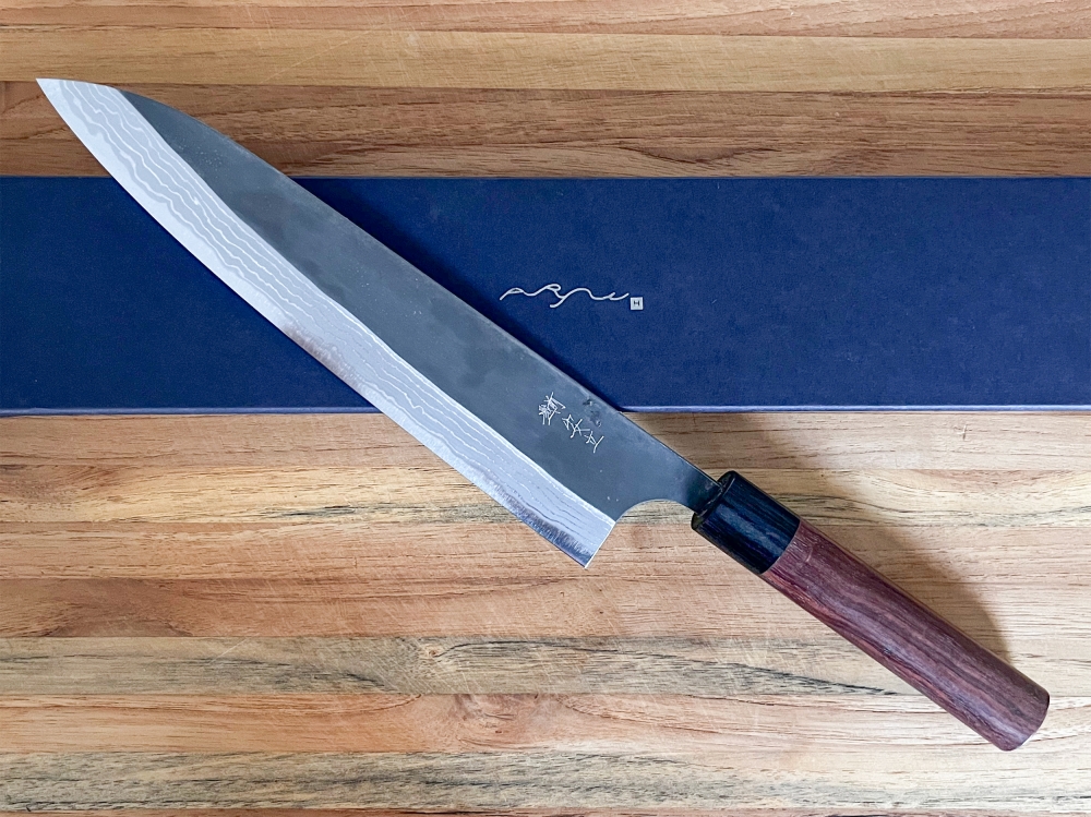 Anryu White #2 Suminagashi Gyuto 240mm BNIB Japanese Kitchen Knife 