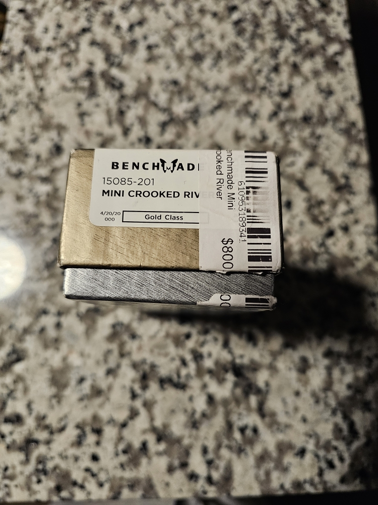 Benchmade 15085-201 Mini Crooked River Gold Class