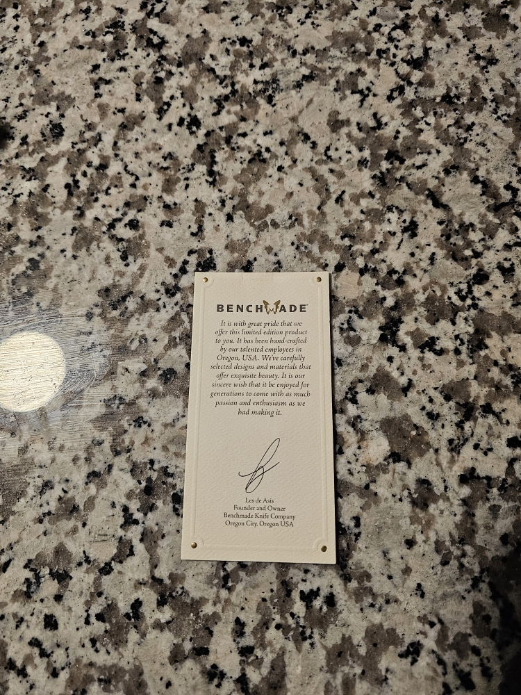 Benchmade 15085-201 Mini Crooked River Gold Class