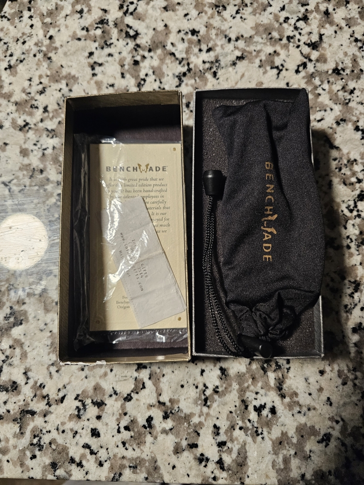 Benchmade 15085-201 Mini Crooked River Gold Class