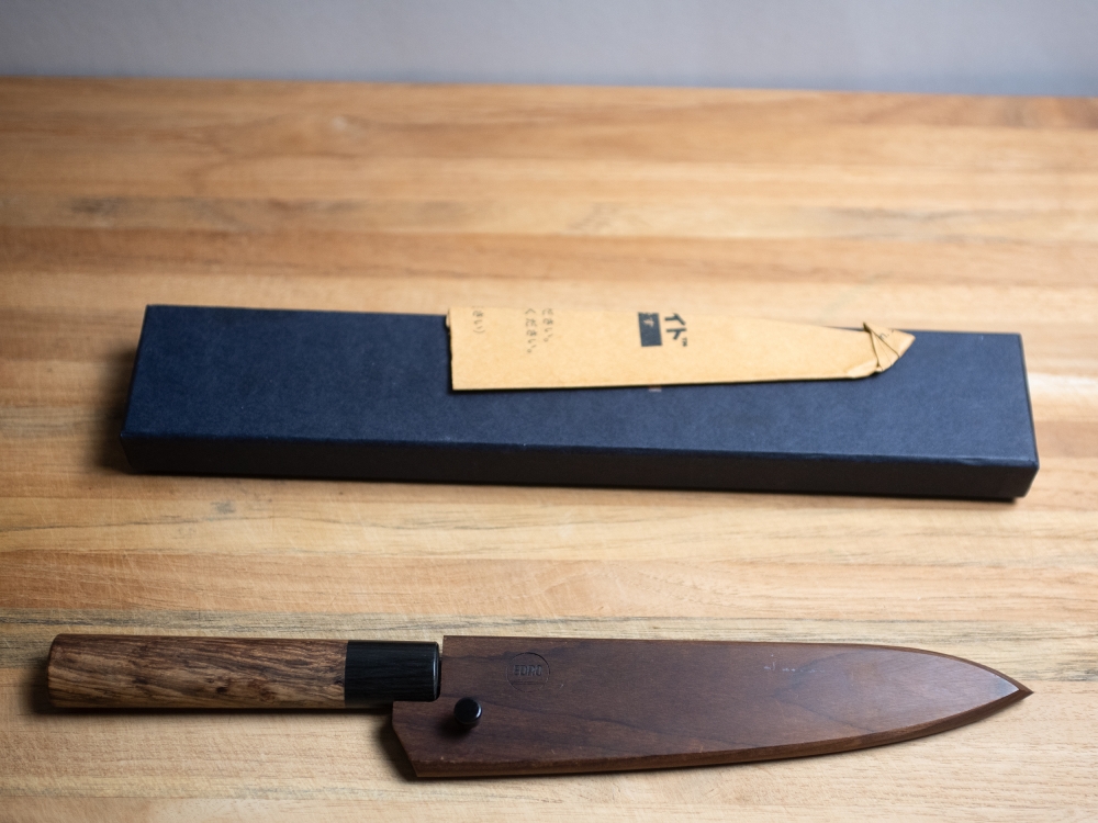 Anryu RARE Signed White #2 KU Dam Petty 130mm Saya BNIB Japanese Chef's Knife