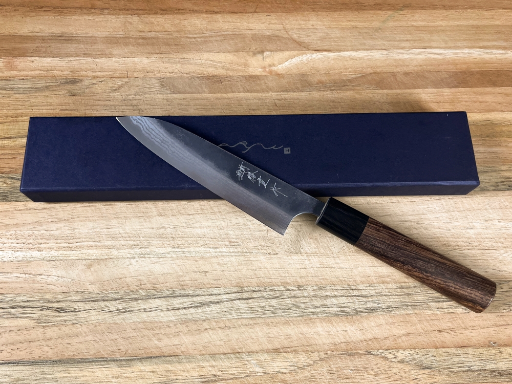 Anryu RARE Signed White #2 KU Dam Petty 130mm Saya BNIB Japanese Chef's Knife