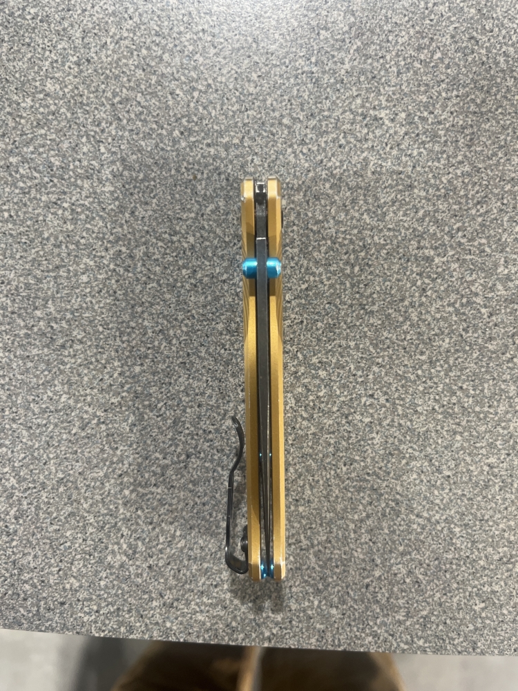 burnt brass benchmade bugout