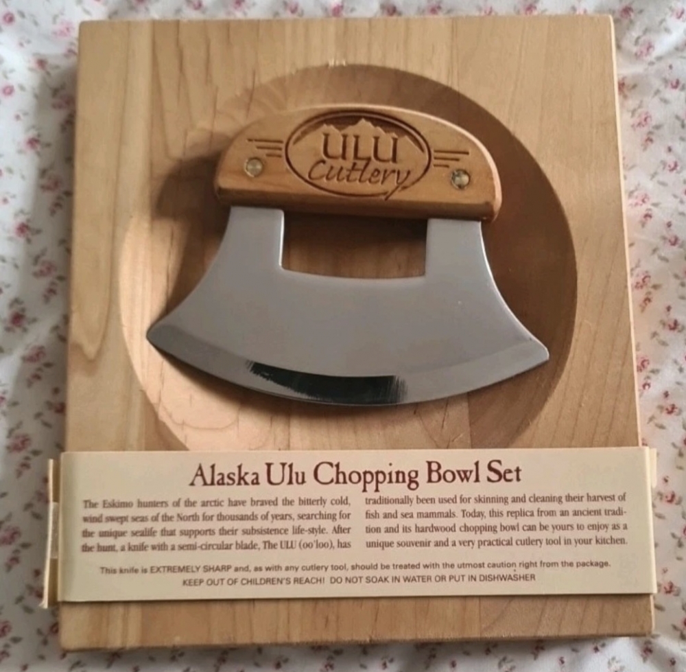 Alaska Ulu Chopping Bowl Set NEW