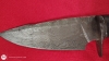 Damascus Steel Knife with Five-Dot Mosaic Inlay – $275