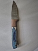 Fixed Damascus Full Tang Blade with Wood Handle