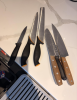 Mixed Kitchen Knife Set - 5 pieces (chef bread, utility, paring) - excellent condition