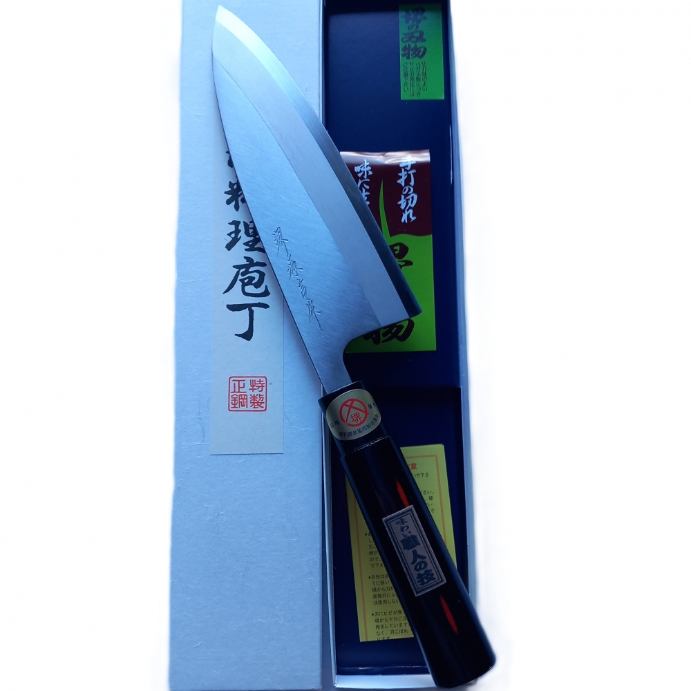 Sakai Genkichi Deba 180mm Carbon Steel Japanese Kitchen Knife – EU Seller