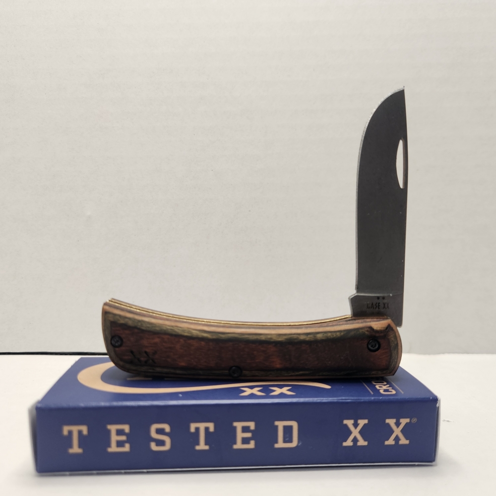 Case XX 2026 Crossroads Smooth Brown/Green DymaLux Wood XR Sod Buster Jr 