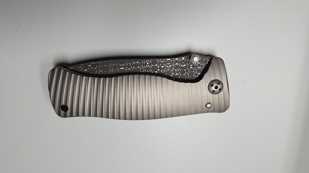 Lionsteel SR1 Lizard Damascus Chad Nichols 
