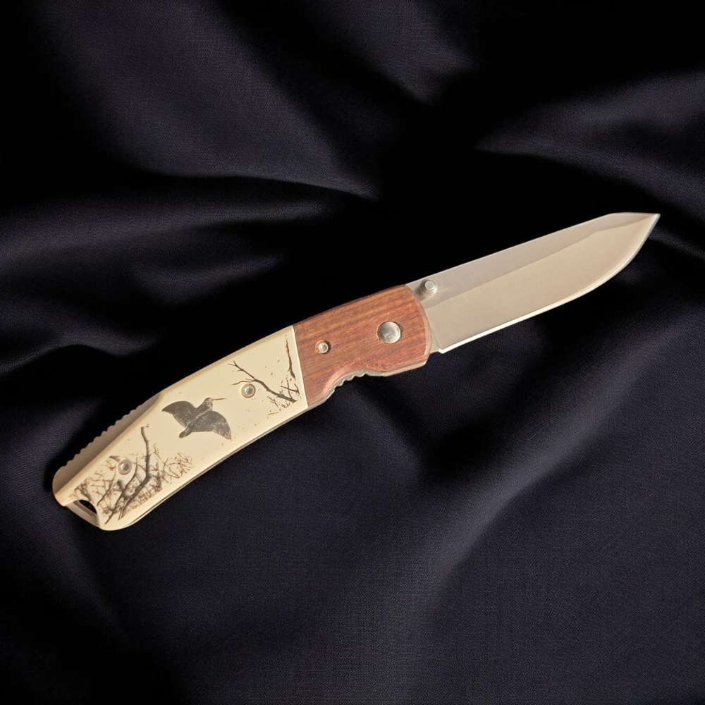 JKR 367 Folding Pocket Knife – Pheasant Design