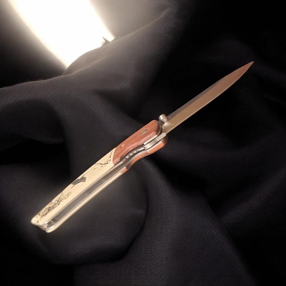 JKR 367 Folding Pocket Knife – Pheasant Design