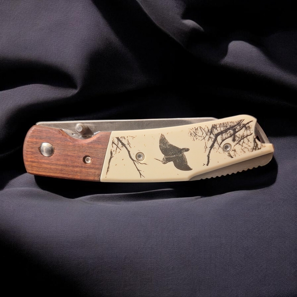 JKR 367 Folding Pocket Knife – Pheasant Design